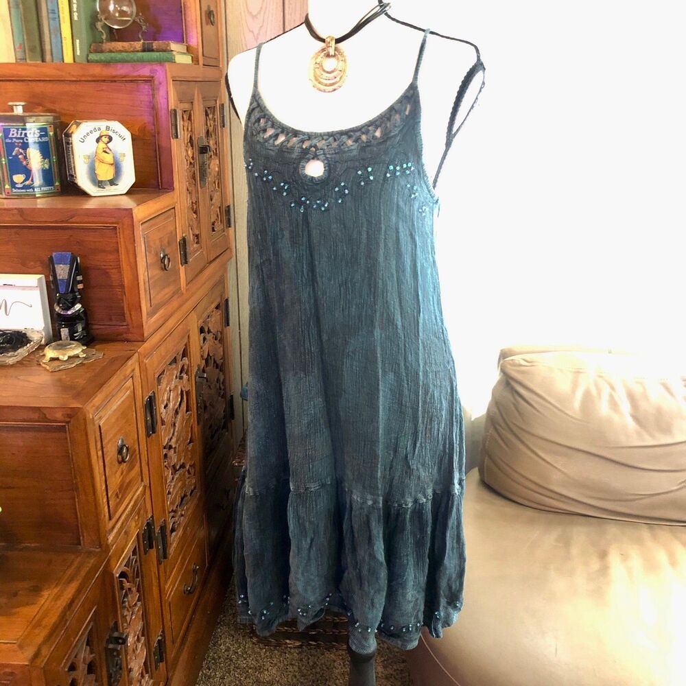 Y2k Sequin 100% Rayon Dress